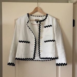 J. Crew Lady Jacket with Rickrack Trim